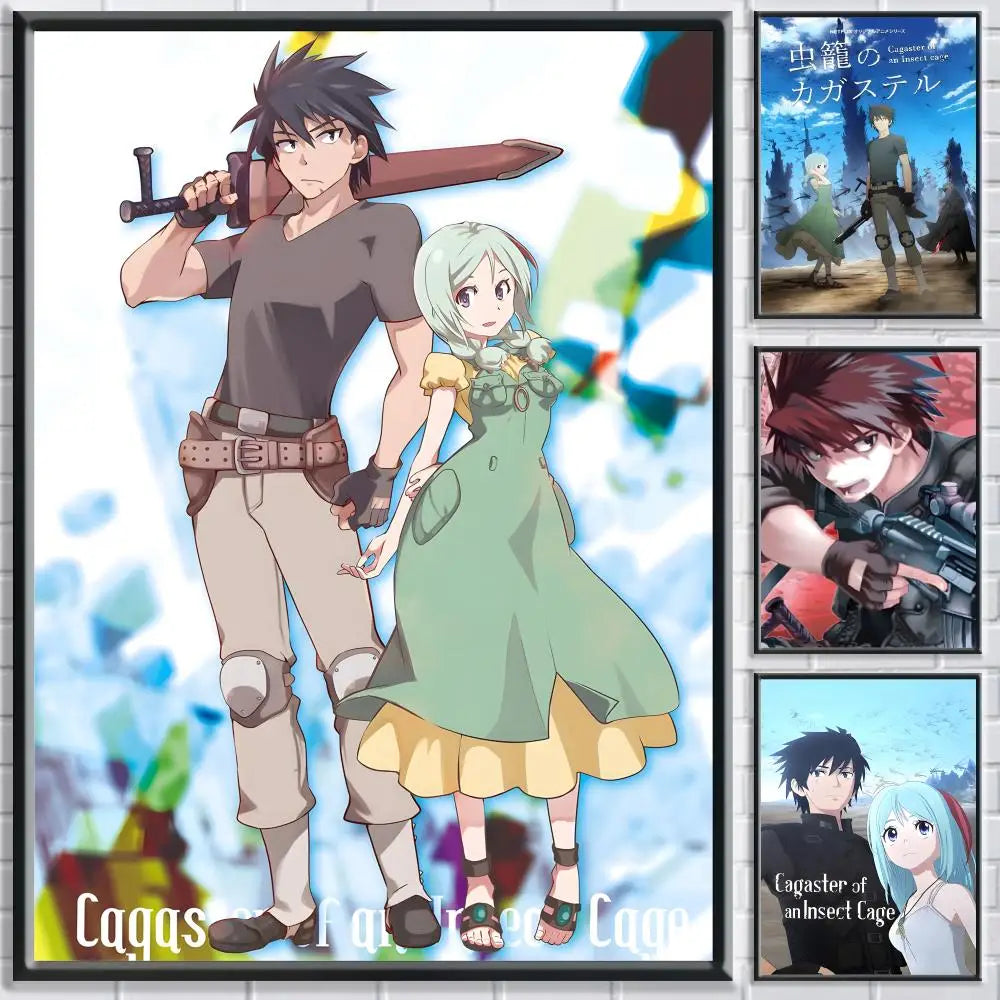 Cagaster of an Insect Cage Anime Poster | HD Self-Adhesive Wall Art Anime Wall Poster Peaceful Pleasures Health and Wellness