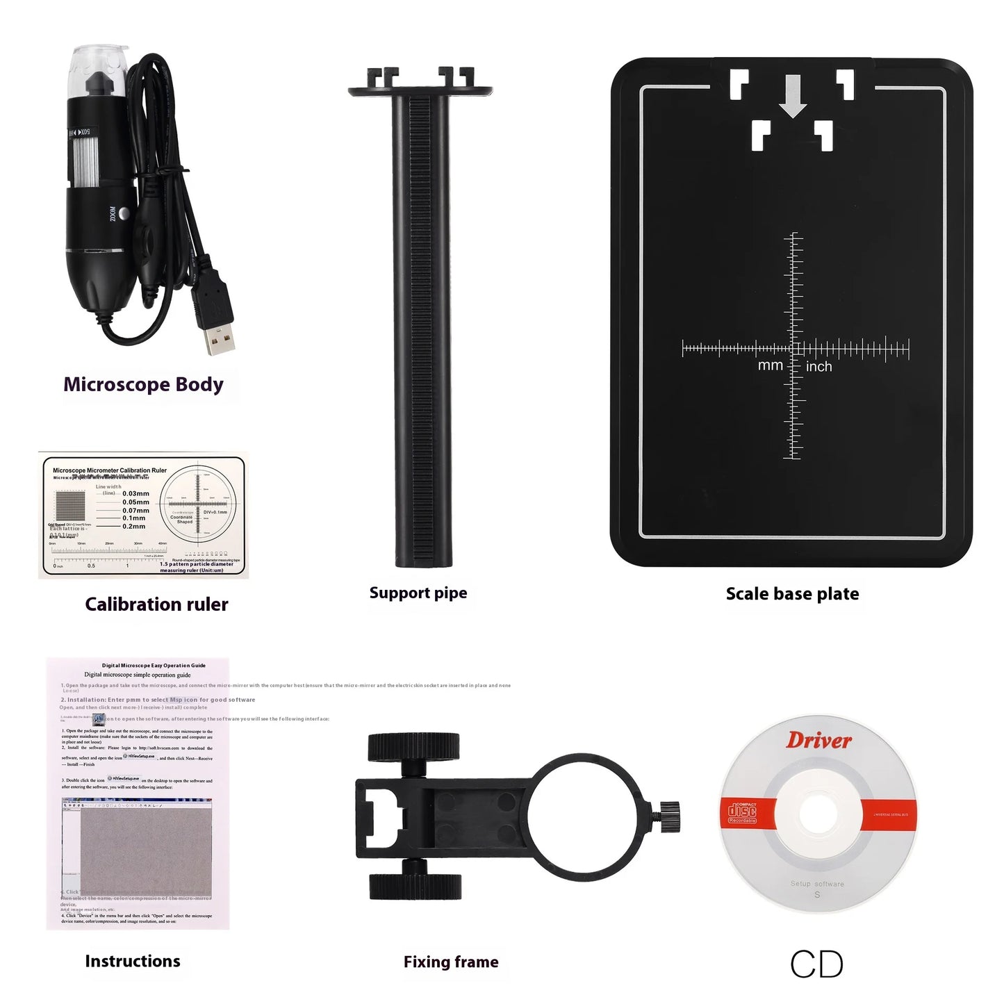 1000X Usb Digital Microscope for Maintenance and Inspection, Electronic Magnifying Glass for Video Tape Measurement Peaceful Pleasures Health and Wellness