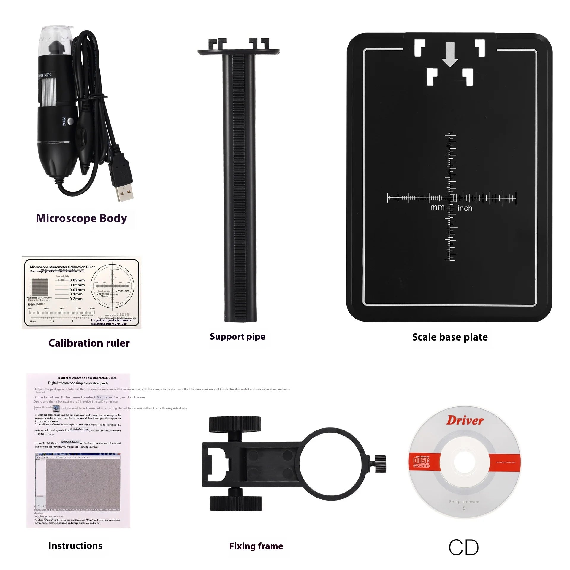 1000X Usb Digital Microscope for Maintenance and Inspection, Electronic Magnifying Glass for Video Tape Measurement Peaceful Pleasures Health and Wellness
