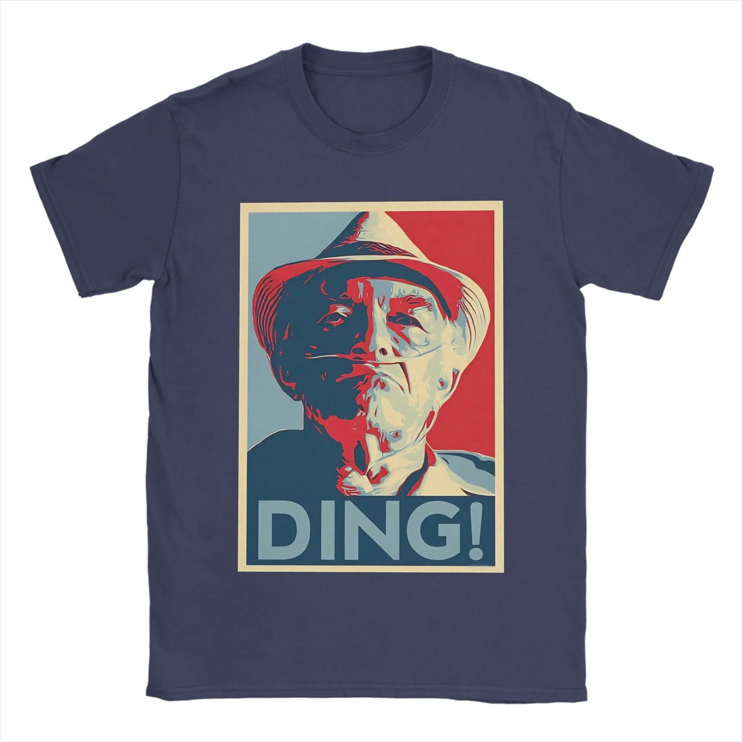 Don Hector Ding Ding T-Shirt Summer Breaking Bad Hippie T-Shirts Men Cotton Crew Neck Oversized Top Tees Short Sleeves Peaceful Pleasures Health and Wellness Navy Blue 6XL
