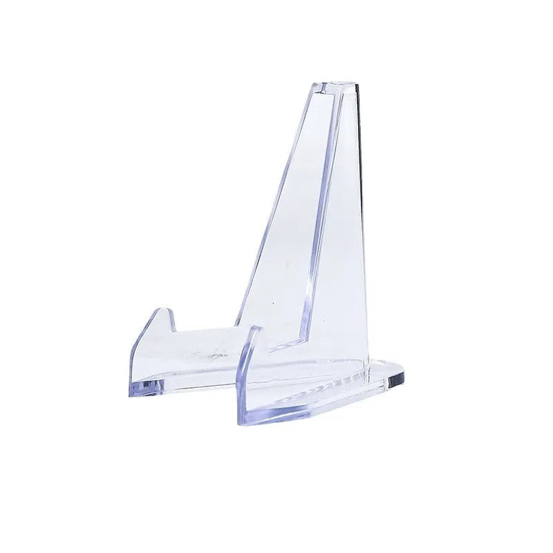 10pcs Transparent Acrylic Commemorative Coin Display Stands Triangle Challenge Coin Capsule Holders for Collectibles Peaceful Pleasures Health and Wellness