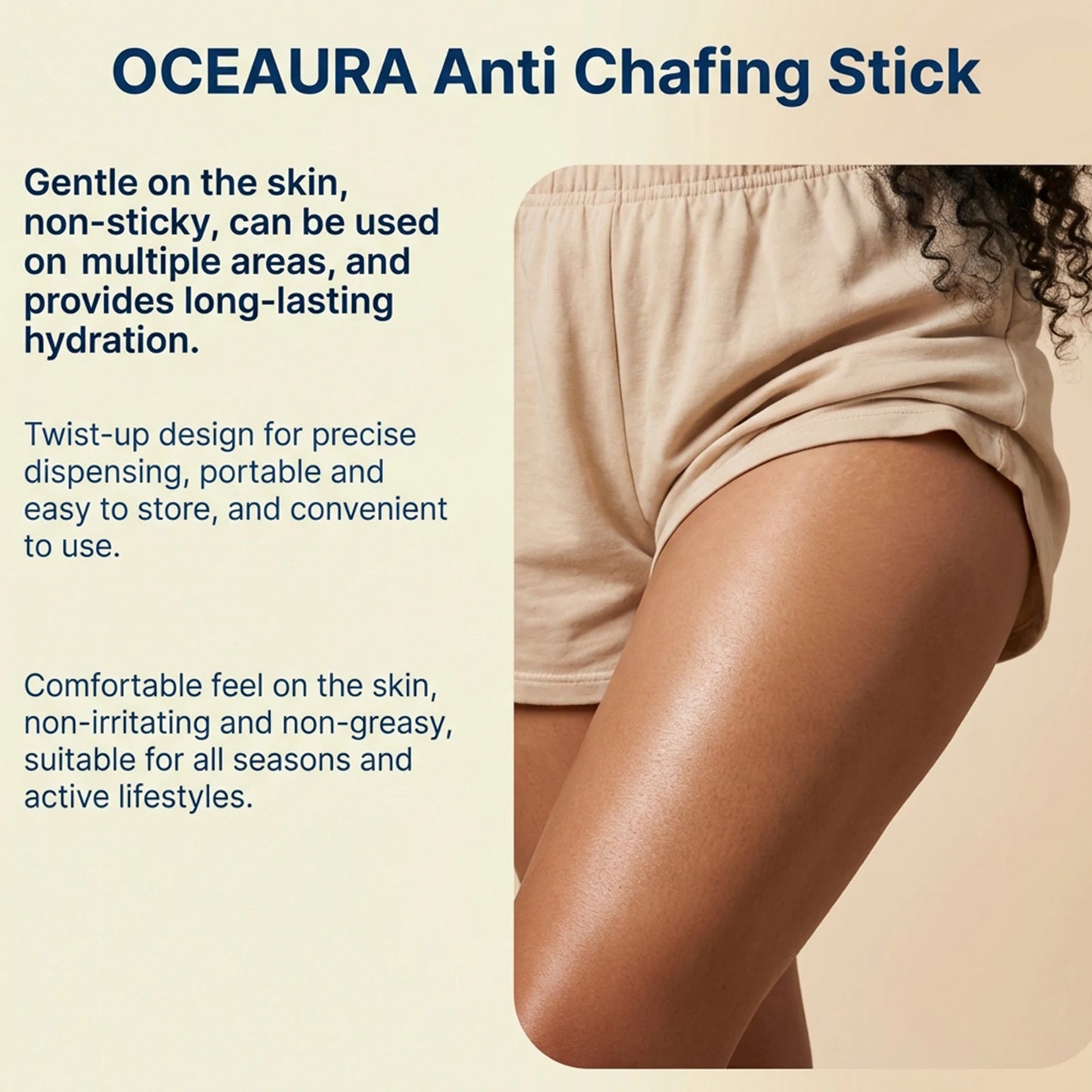 OceAura Anti-Chafe Stick – Sweat-Proof Skin Protection 15g