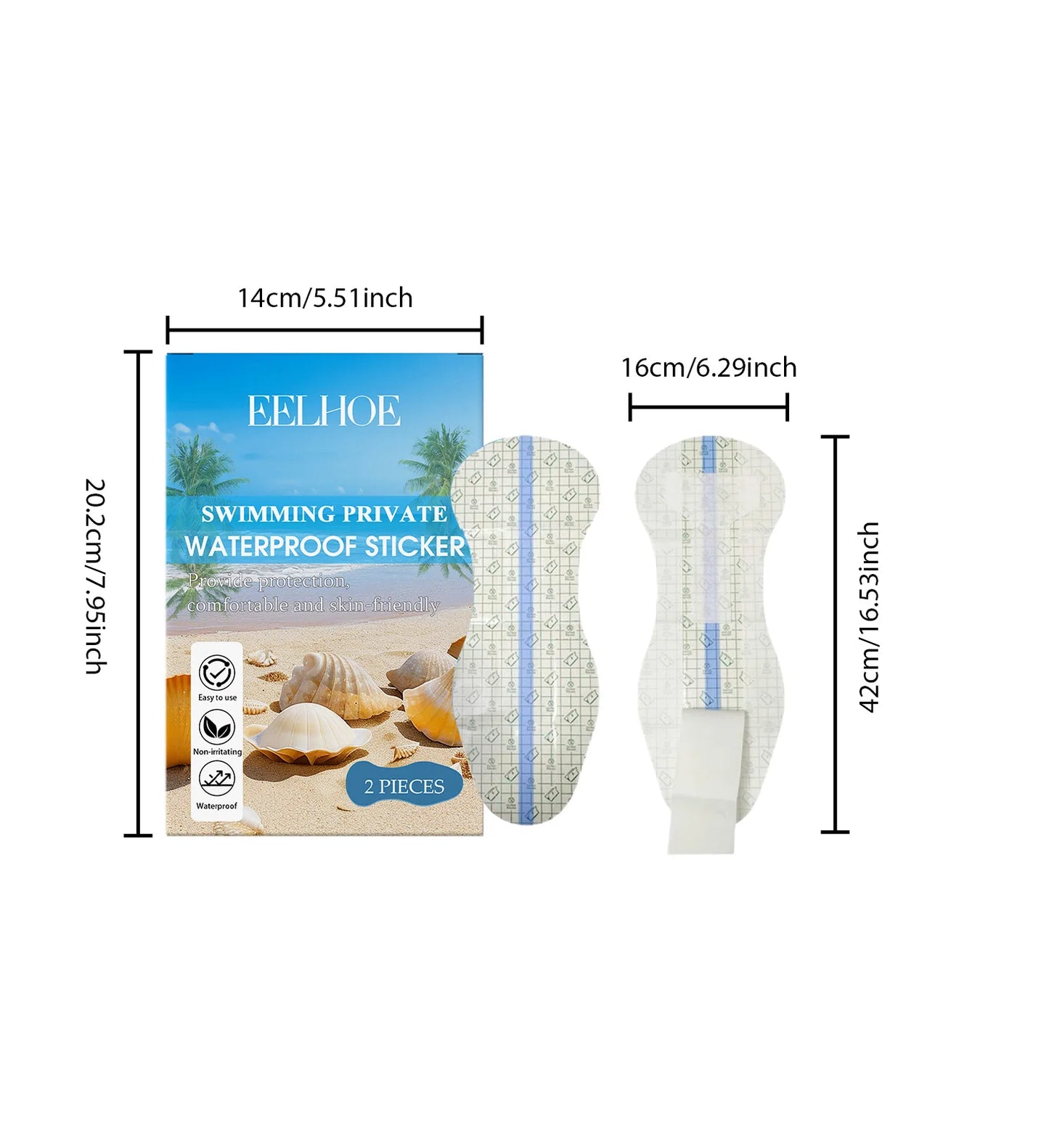 Waterproof Invisible Swim Patches for Women | Body Tape