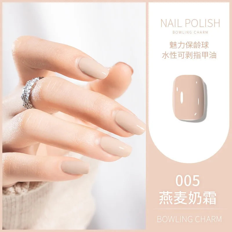 40 Colors Water-Based Nail Polish | Quick Dry No-Lamp Tearable