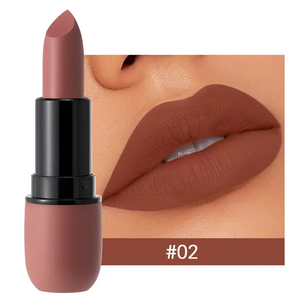 Velvet Matte Lipstick – Waterproof, Long-Lasting & Hydrating