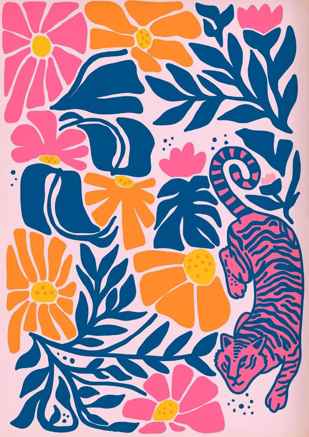 Tropical Beach Seashell Lobster Canvas Wall Art | Summer Poster