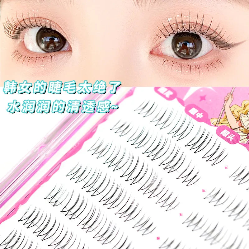 Korean W-Shape DIY False Eyelashes | Natural Wispy Lash Extensions DIY False Eyelashes Peaceful Pleasures Health and Wellness