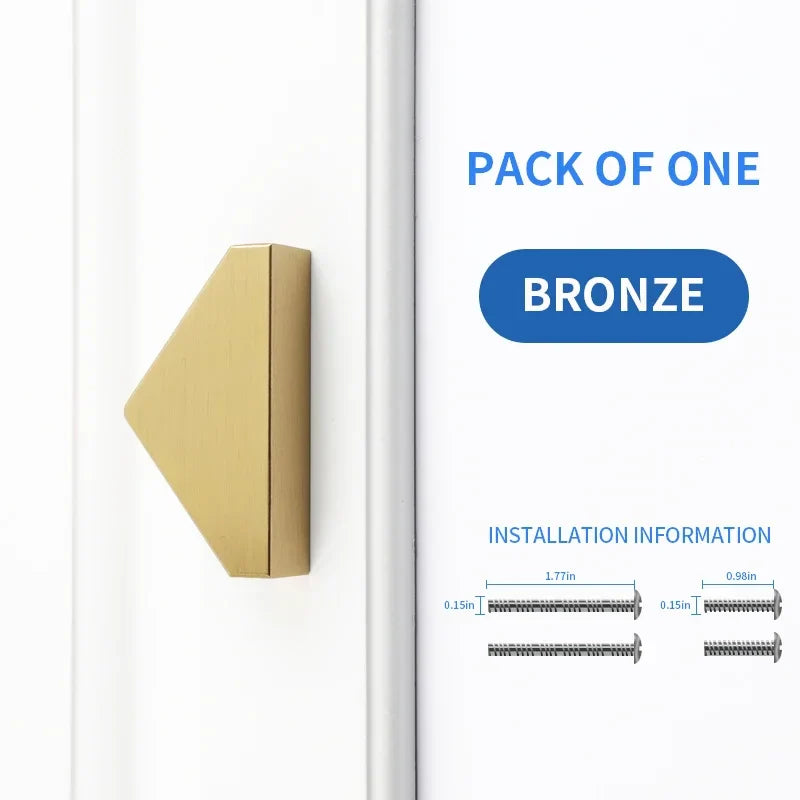 Gold Brass Cabinet Pulls – Half Round Drawer & Door Handles