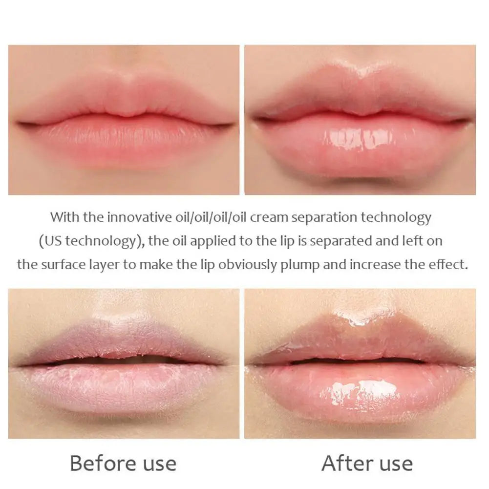 Liquid Lip Plumper Plumping Lip Gloss,Clear Lip Oil Waterproof Moisturize Long Lasting Nutritious Lip Plumper Makeup Skin Care Peaceful Pleasures Health and Wellness