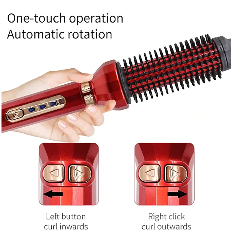 Salon Automatic Electric Hair Curler Iron Ceramic Rotation Curly Hair Waver with PTC Heater and LED Temperature Display Peaceful Pleasures Health and Wellness