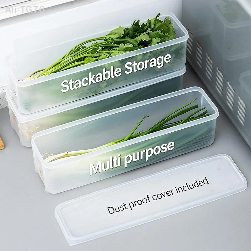 Transparent Sealed Food Storage Box | Fridge Organizer
