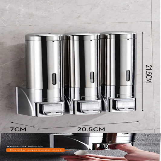 YANKE Wall Mounted Soap Dispenser | Stainless Steel, Battery Free Soap Dispenser Peaceful Pleasures Health and Wellness