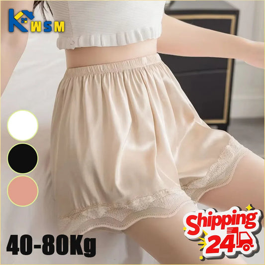 Women's Lace Safety Shorts – Breathable No-Roll Hem Underlayer Women's Safety Shorts Oasis Select