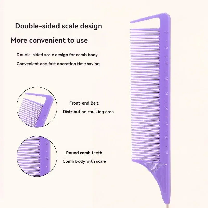 3-Piece Hair Comb Set | Tail Comb, Row Comb & Eyebrow Brush