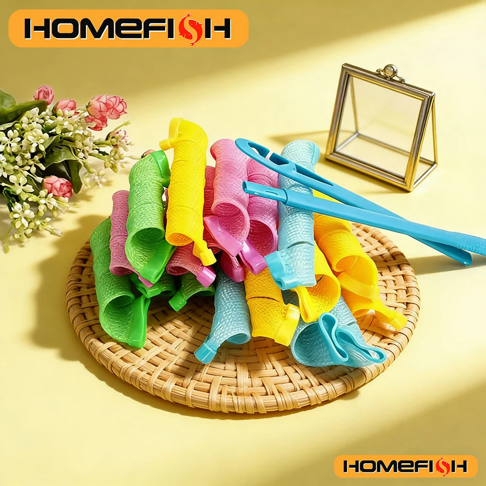 18Pcs Magic Hair Curler Wave Formers Set - DIY Hair Styling Tool Hair Accessories Rollers for Women Peaceful Pleasures Health and Wellness