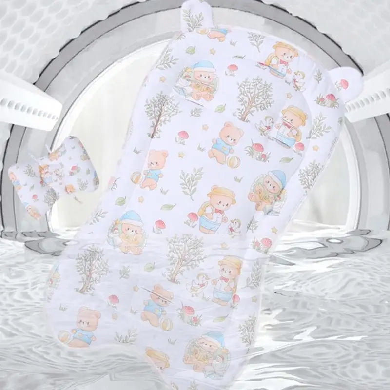 Baby Stroller Cushion Pad with Detachable Pillow – Breathable Cotton