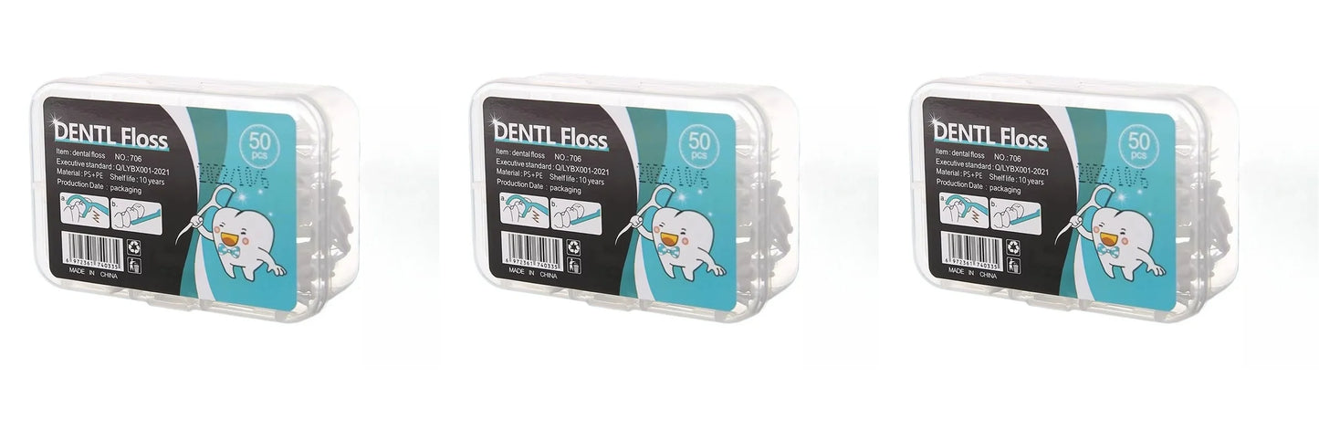 Disposable Floss Toothpick Tooth Cleaning Gadget Brushing Teeth Washing Supplies Oral Health Cleaning Tools Home Daily Supplies Peaceful Pleasures Health and Wellness 3 box 150 pcs