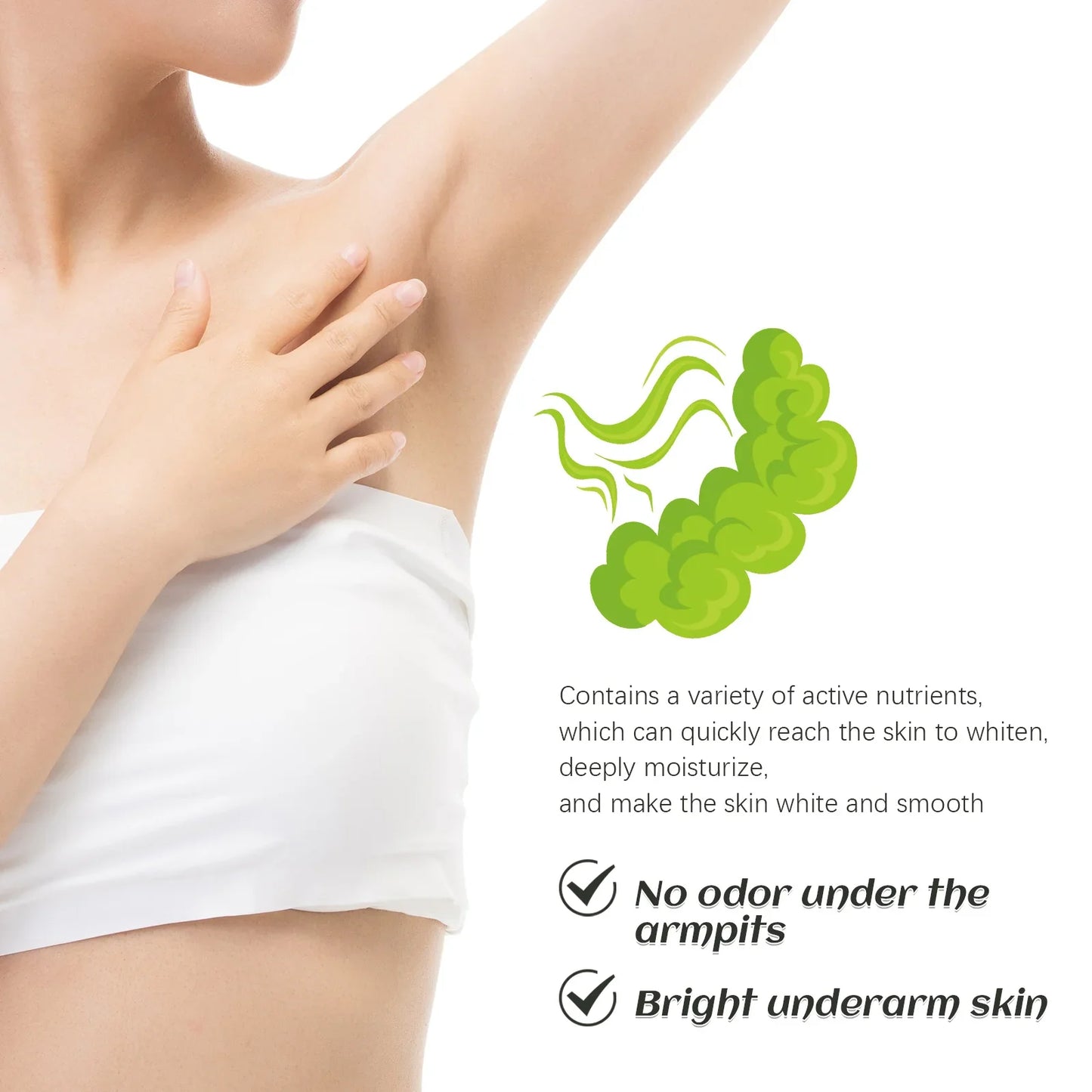 Underarm Care Cream – Odor Control, Moisturizing & Refreshing