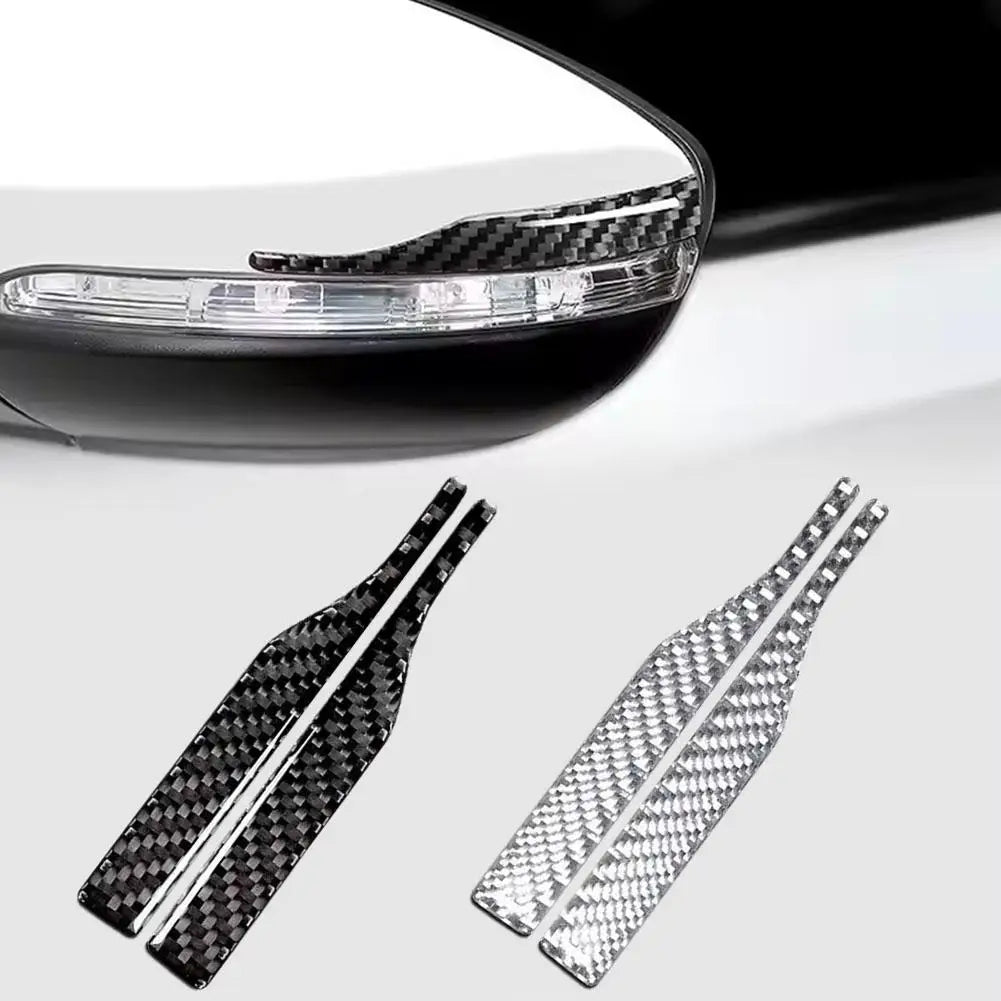 Carbon Fiber Mirror Edge Guard Strips – 2Pcs Anti-Scratch