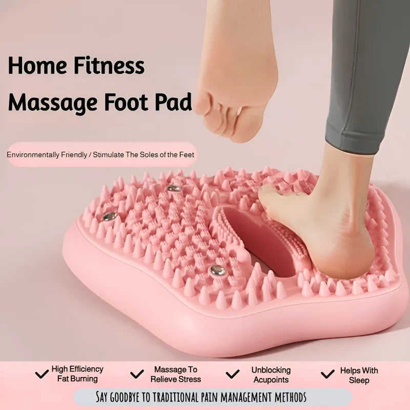 Large Household Inflatable Foot Massager Anti-slip Magnet Stone Stepper Pad Pressure Points in Situ Sports Fitness Equipment Peaceful Pleasures Health and Wellness