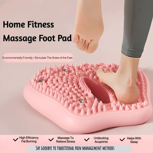 Large Household Inflatable Foot Massager Anti-slip Magnet Stone Stepper Pad Pressure Points in Situ Sports Fitness Equipment Peaceful Pleasures Health and Wellness