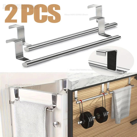 Over Door Towel Rack – Stainless Steel Hanging Bar Holder Over Door Towel Rack Peaceful Pleasures Health and Wellness