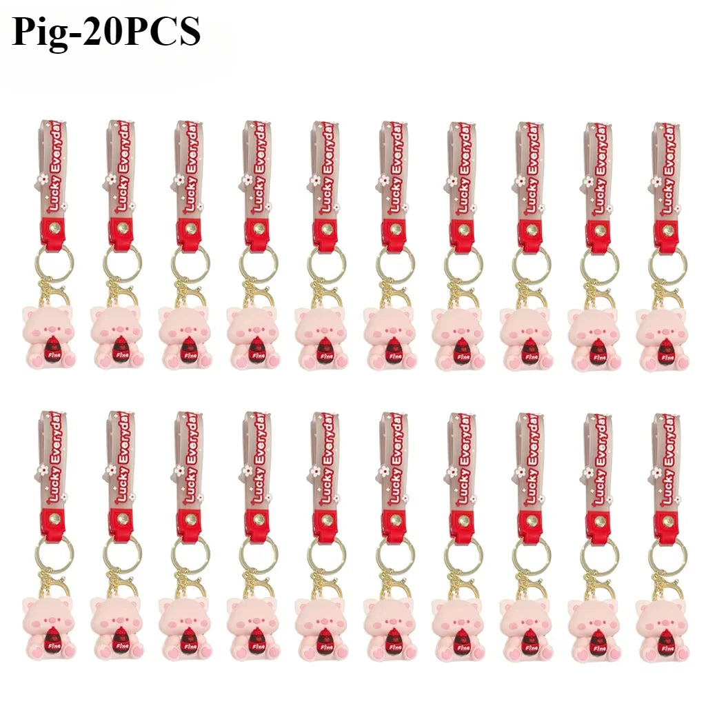 Luck Drinks PVC Cartoon Keychain | Cute Bag Charm & Gift