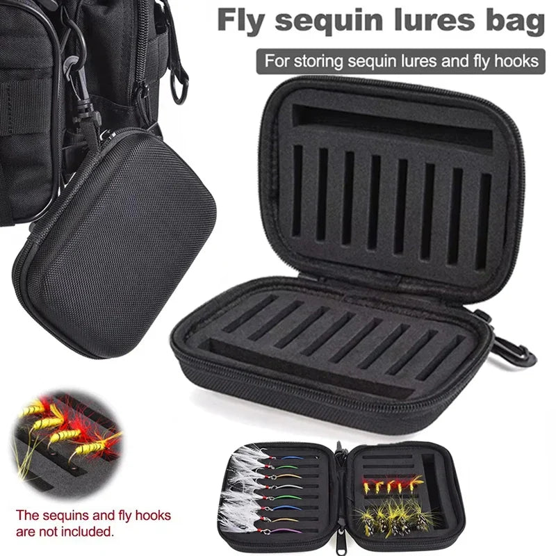 Fly Fishing Lure Storage Box – 16 Slot Hard EVA Bag