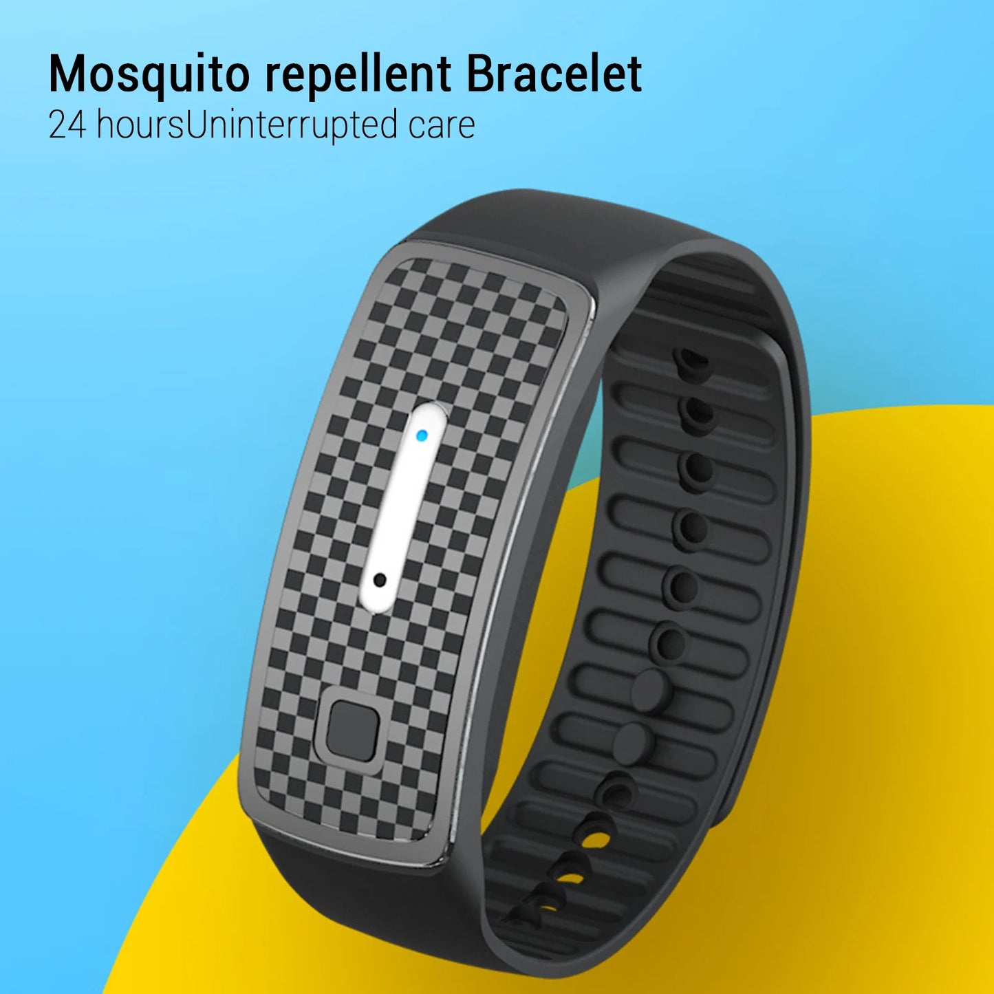 Ultrasonic Anti-Insect Bracelet Adjustable Silicone Belt Waterproof Design Essential for Outdoor Camping Peaceful Pleasures Health and Wellness