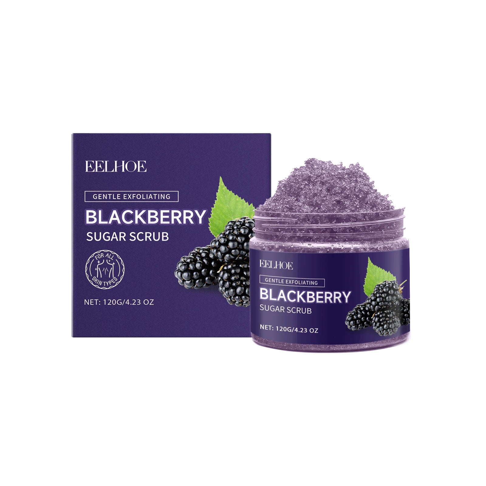 Blackberry Sugar Body Scrub Effectively Removes Dead Skin Restores Smooth Delicate Skin Deep Moisturizing Exfoliating Body Scrub Peaceful Pleasures Health and Wellness