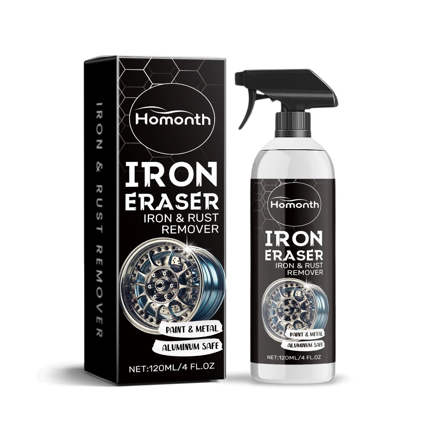 Homonth Rust Remover Spray – Car Iron & Brake Dust Cleaner