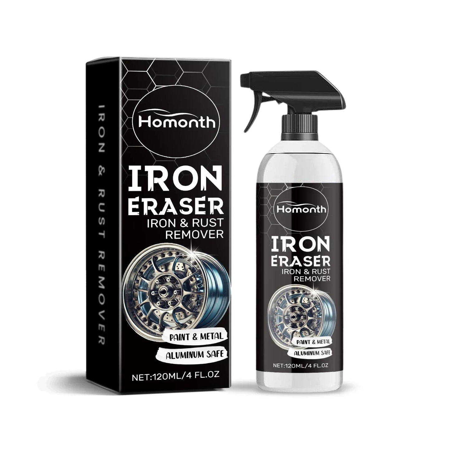 Homonth Rust Remover Spray – Iron & Brake Dust Car Cleaner