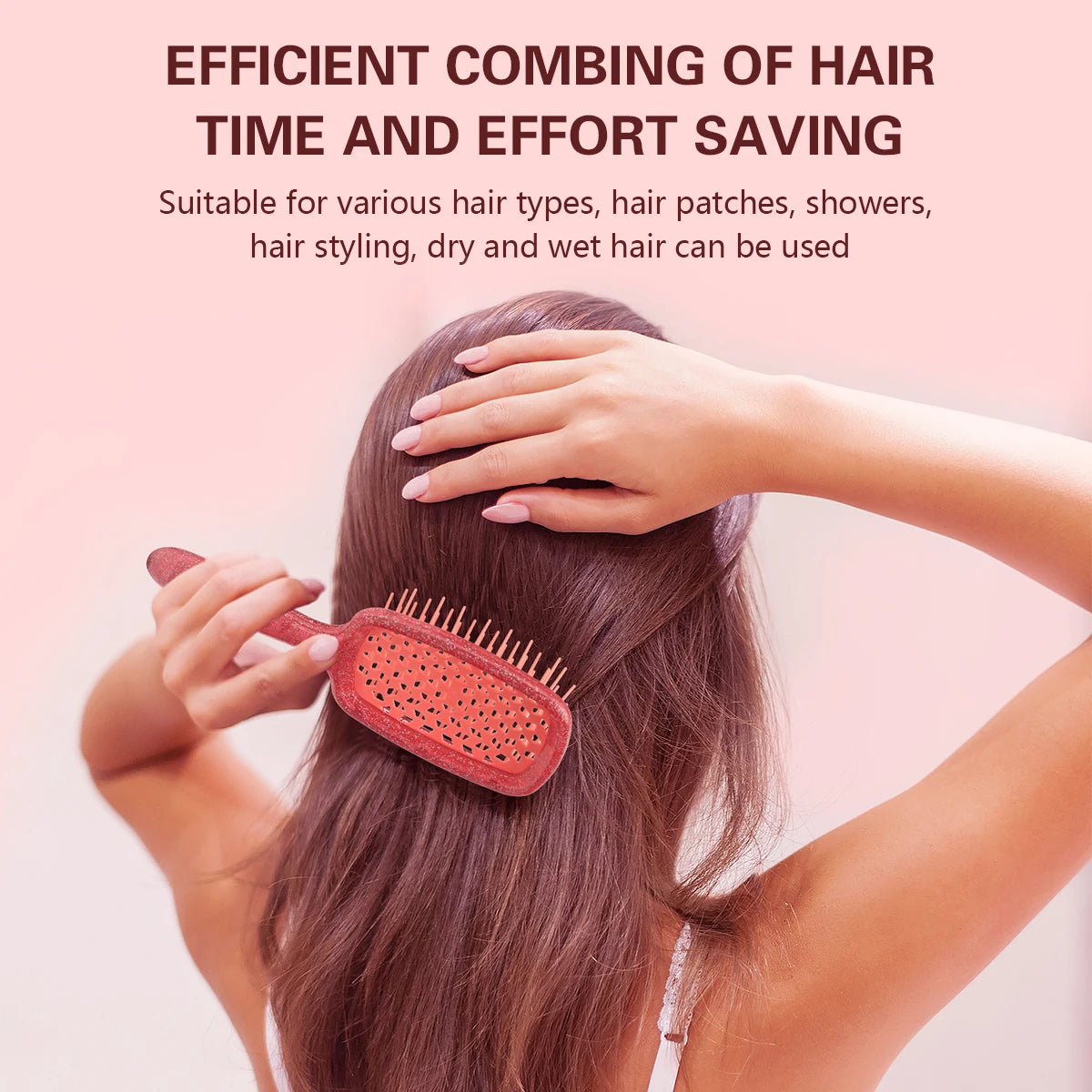 Hollow Out Air Cushion Comb Geometric Honeycomb Structure Anti-static Detangling Tangled Hair Brushes Barber Home Tools Supplies Peaceful Pleasures Health and Wellness