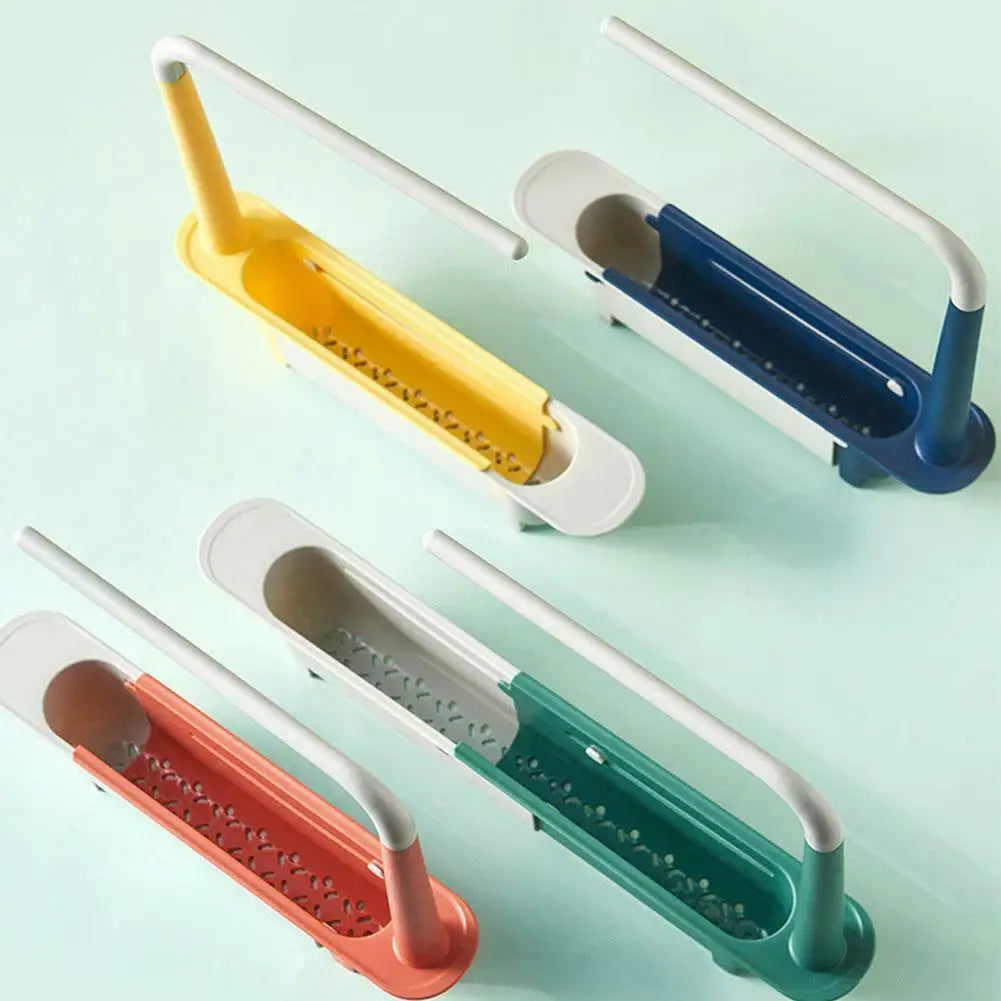 Kitchen Sink Drain Rack Telescopic Sink Shelf Sinks Organizer Soap Sponge Holder Storage Basket Kitchen Gadgets Accessories Tool Peaceful Pleasures Health and Wellness