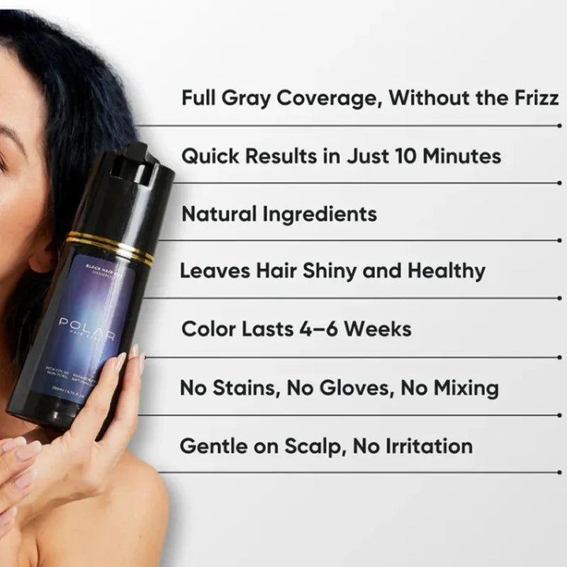 Easy To Operate Fast Hair Dye Shampoo Quick Color Change Hair Dye Products Natural Plant Gray Hair Covering Hair Care Products Peaceful Pleasures Health and Wellness