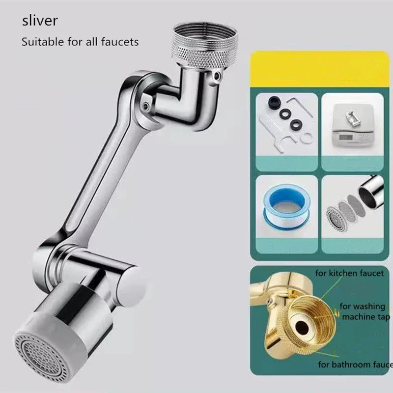 360° Rotating Kitchen Faucet Aerator Sprayer Head – Universal Fit