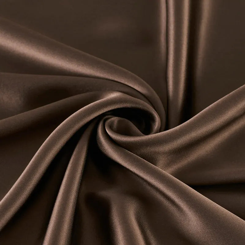 100% Mulberry Silk Charmeuse Fabric 114cm Wide | Plain Dyed
