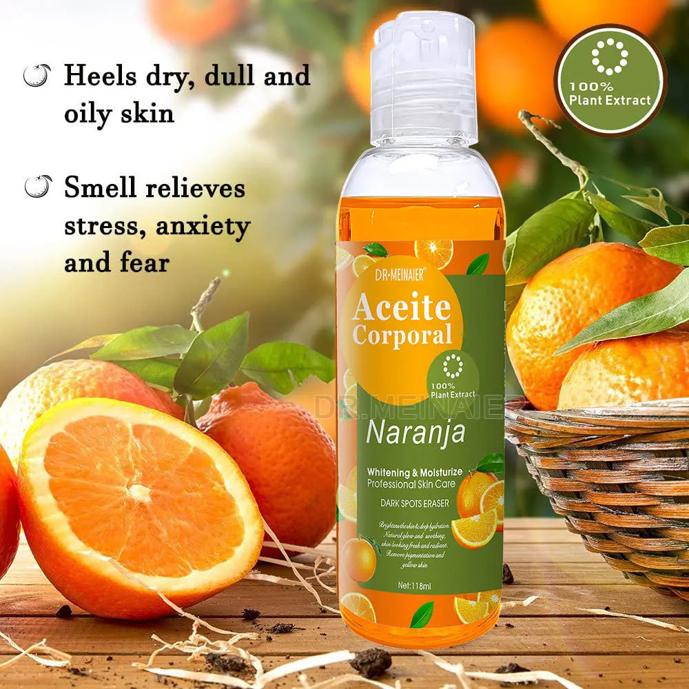 500/118ml Aceite Corporal Whitening Moisturize Professional Skin Care Dark Spots Eraser Repair Facial Body SPA Massage VC Oil Peaceful Pleasures Health and Wellness