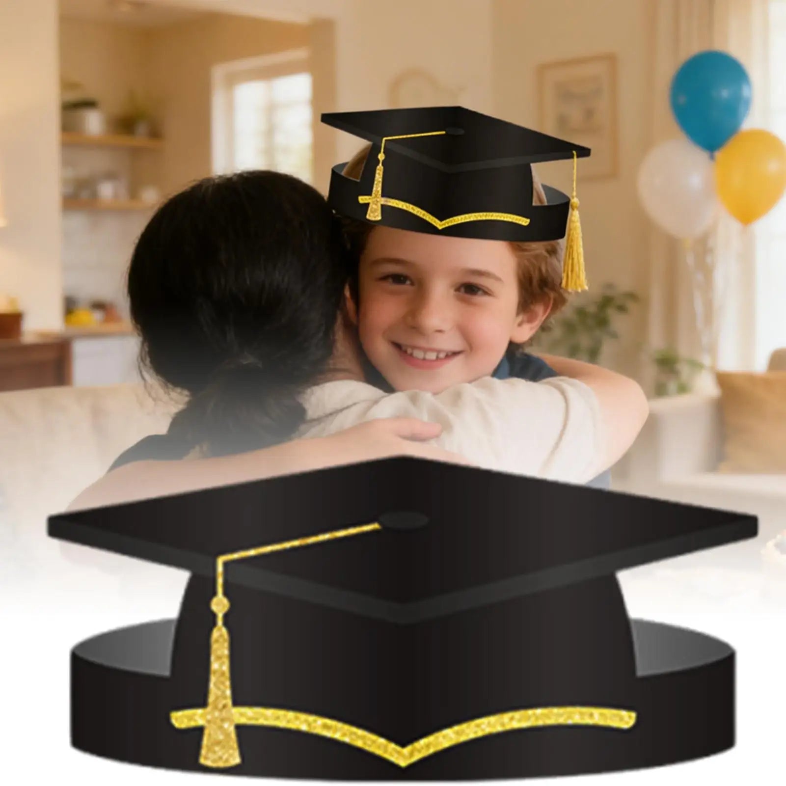 2026 Paper Graduation Hats 10 Pack Cardboard School Graduation Caps Headbands With Tassel for Ceremony Congrats Celebration Peaceful Pleasures Health and Wellness
