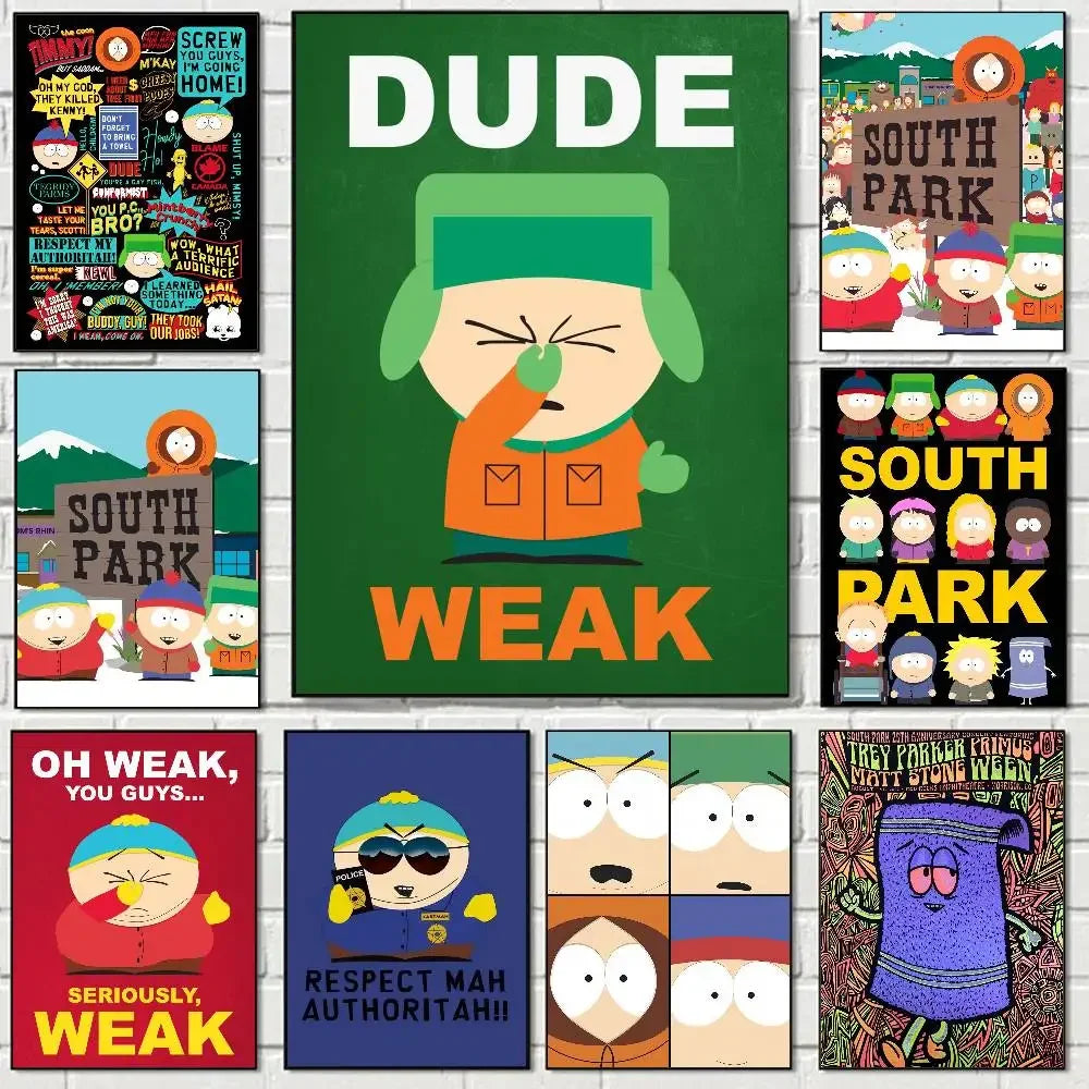 South Park Cartoon Canvas Poster Print | A4 A3 A2 Wall Art