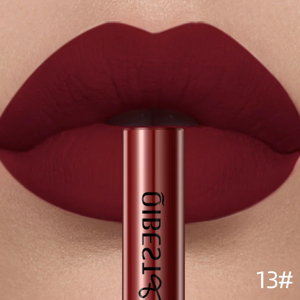 QIBEST Matte Liquid Lipstick – Long-Lasting Velvet Lip Gloss