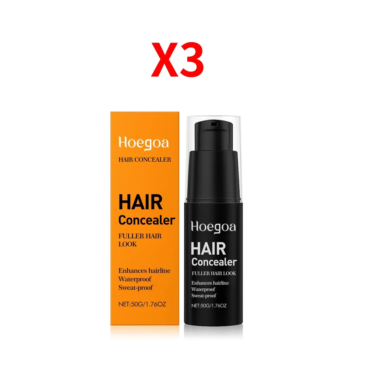 HOEGOA Waterproof Hair Concealer – Root & Hairline Coverage 50g