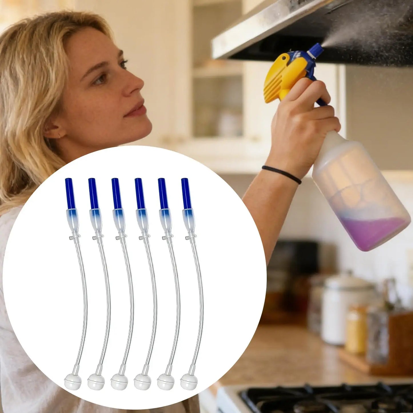 6pcs Multi-Angle Spray Nozzle Extension Upside Down Adjustable Mister Attachment For Plant Watering Garden Balcony Sprayer Peaceful Pleasures Health and Wellness