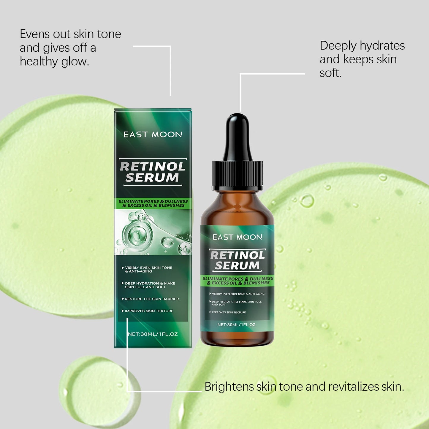 Men's Retinol Face Serum – Hydrating, Pore-Minimizing & Firming