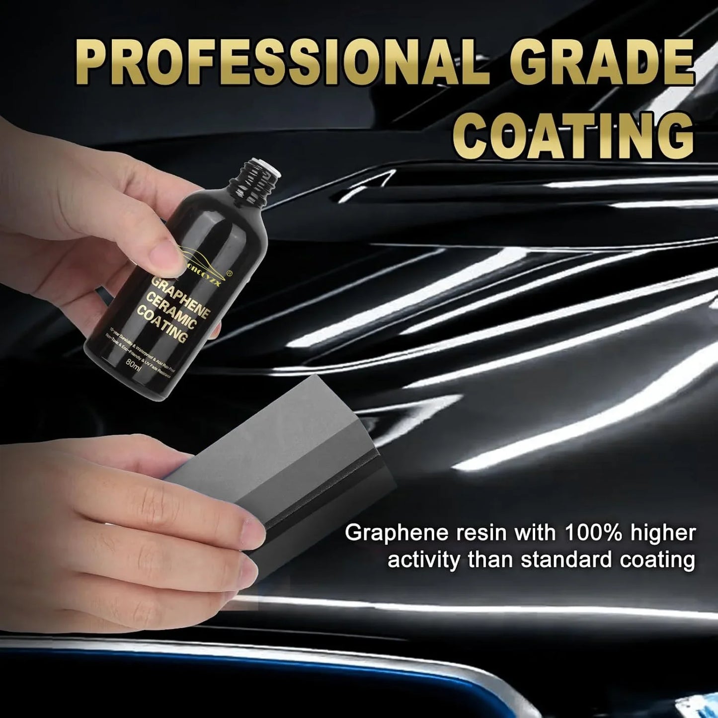 Advanced Graphene Ceramic Coating Self Cleaning Effect Ultra High Gloss 10+ Years Protection Extremely Hydrophobic Anti Scratch Peaceful Pleasures Health and Wellness