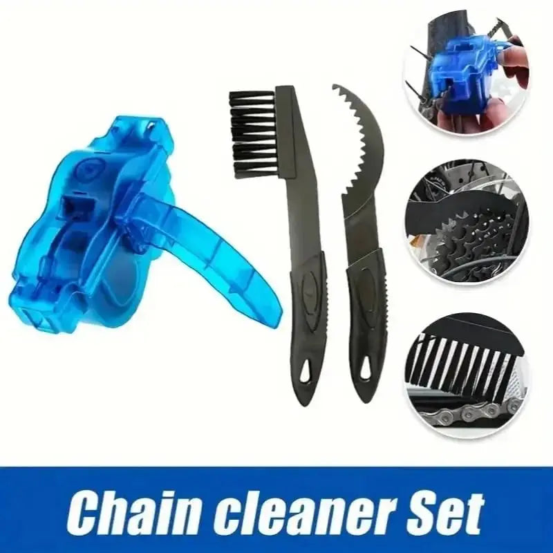Bike Chain Cleaner, Bike Cleaning Kit, Chain Cleaner for Cycling, Suitable for Mountain Bike, Road Bike, BMX for Drivetrain Peaceful Pleasures Health and Wellness