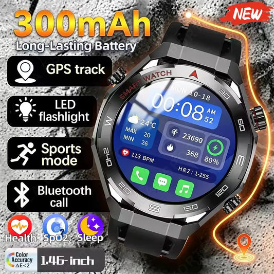 Military Men Smart Watch Health Monitor Wireless Call Smartwatch Fitness IP68 Waterproof Sports Watches for Men Android ‎HT30 Peaceful Pleasures Health and Wellness