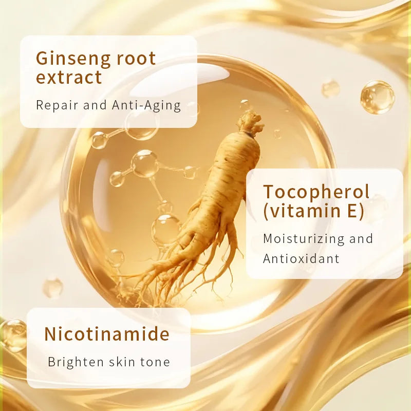 Ginseng Hyaluronic Acid Vitamin Hydra Repair Night Cream Deep Moisturizing Skin Brightening Firming Anti Wrinkle Face Cream Peaceful Pleasures Health and Wellness