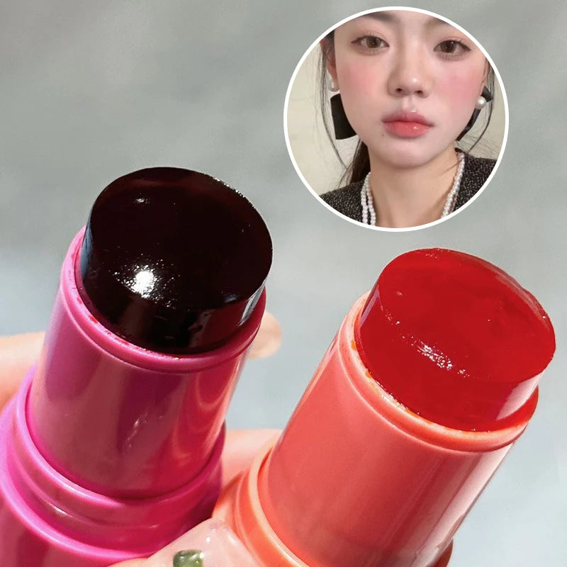 Strawberry Jelly Blush Stick – Dual-Use Lip & Cheek Matte Tint