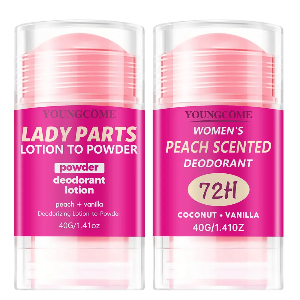 Body Odor Remover Antiperspirant Stick Peach Deodorant Underarm Removal For Women Man Honey Peach Stick Deodorant Stick 40g Peaceful Pleasures Health and Wellness Aand B 1set